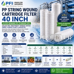 PP String Wound Cartridge Filter 40 inch untuk filtrasi industri  medium
